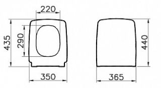 Крышка-сиденье для унитаза Vitra Metropole 90-003-009
